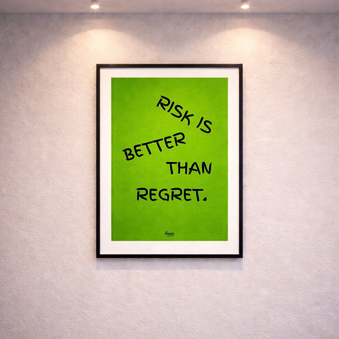 Green motivation print