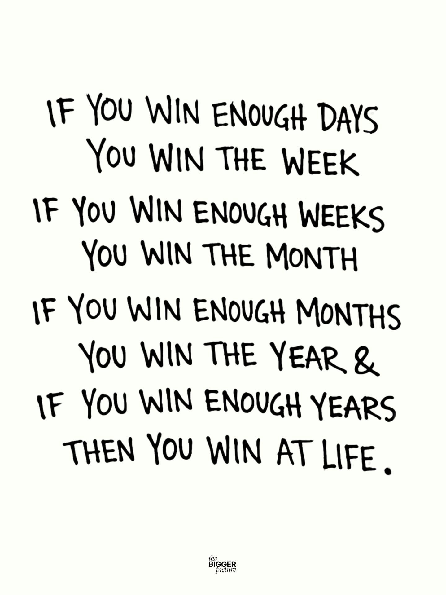 Win at life print