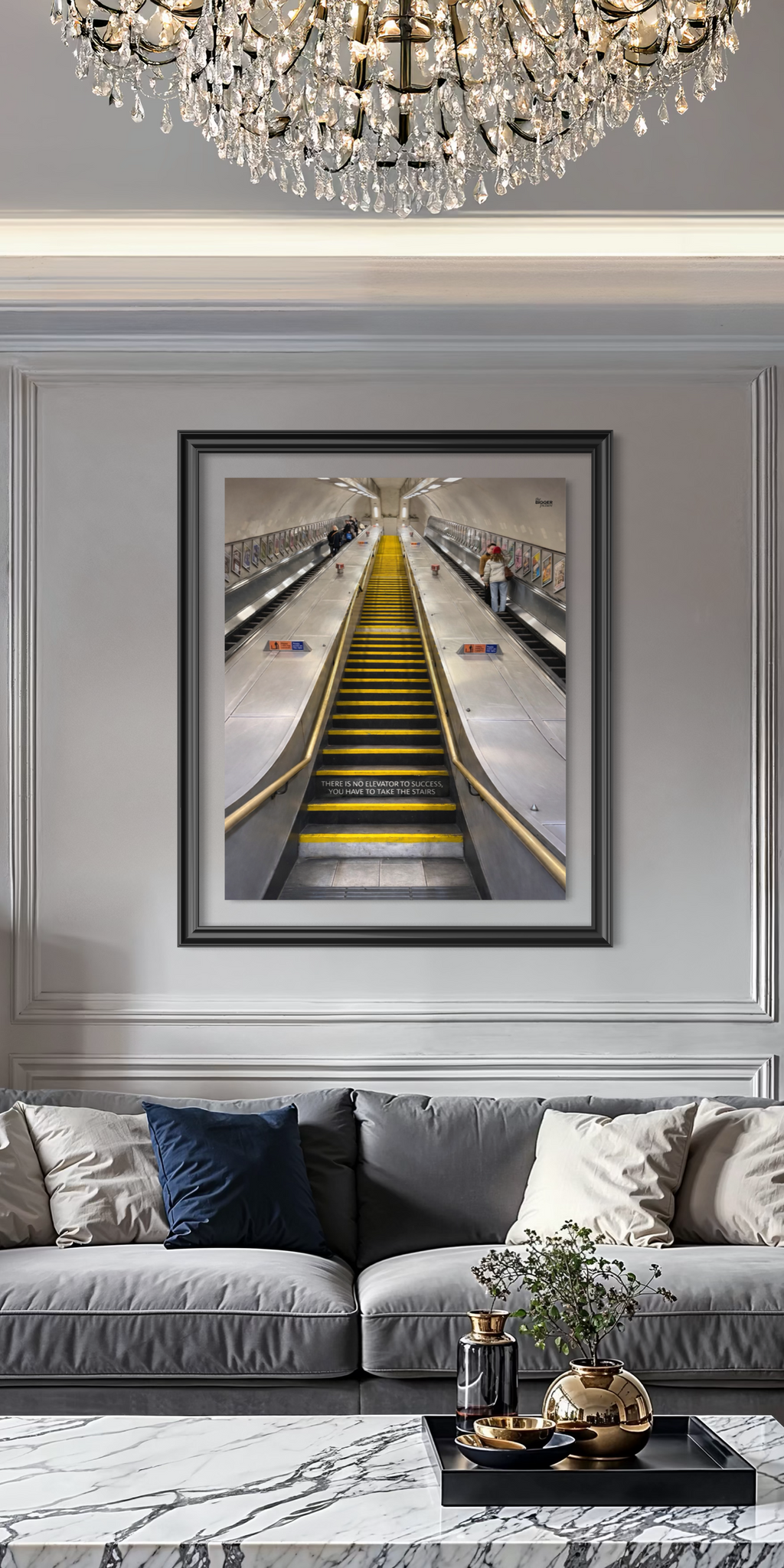 No elevator to success print