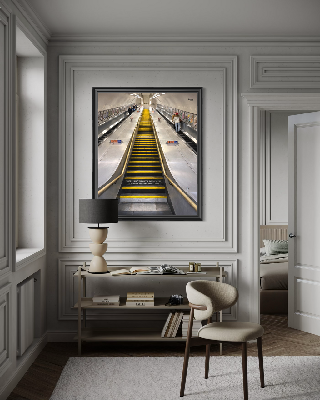 No elevator to success print