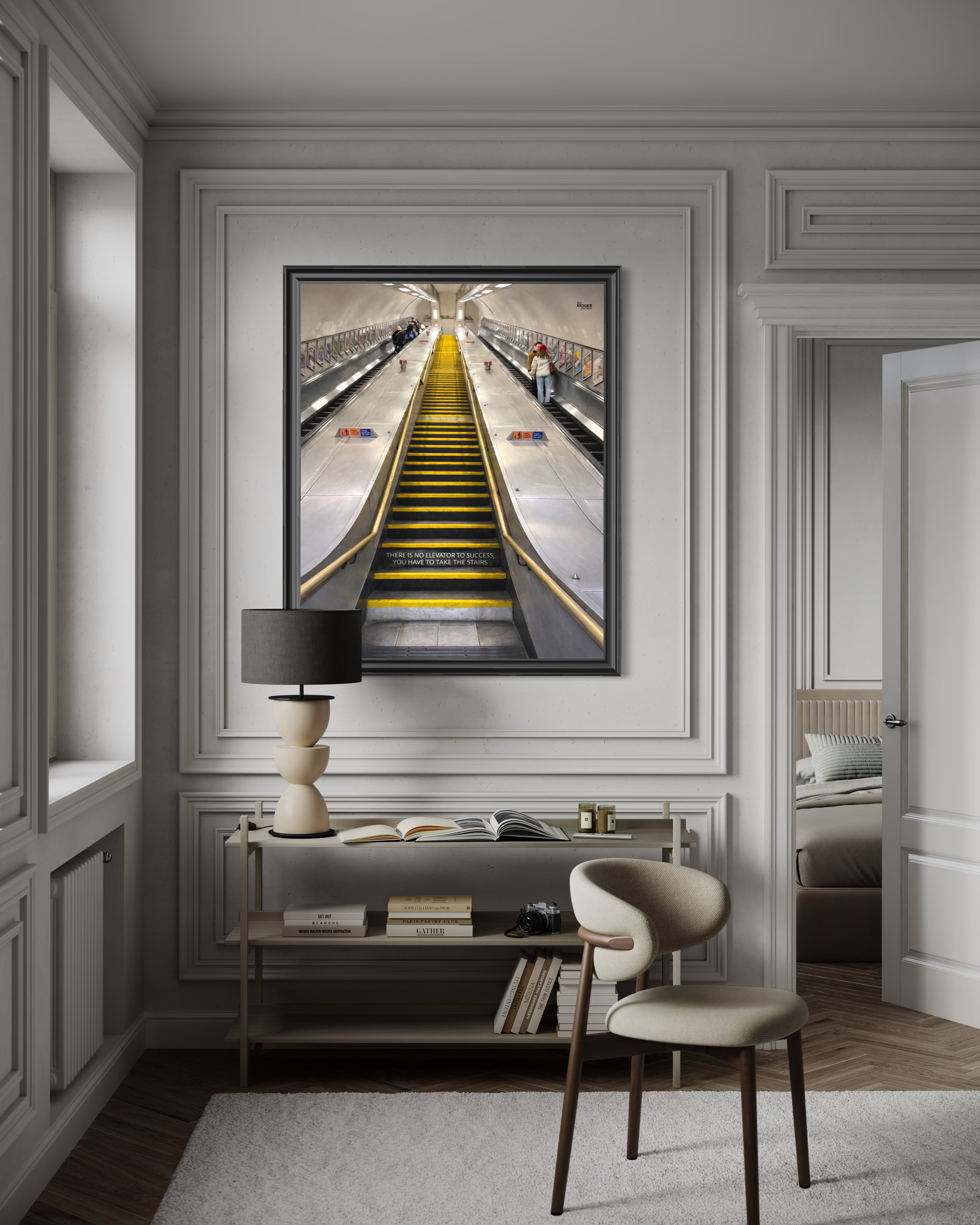 No elevator to success print