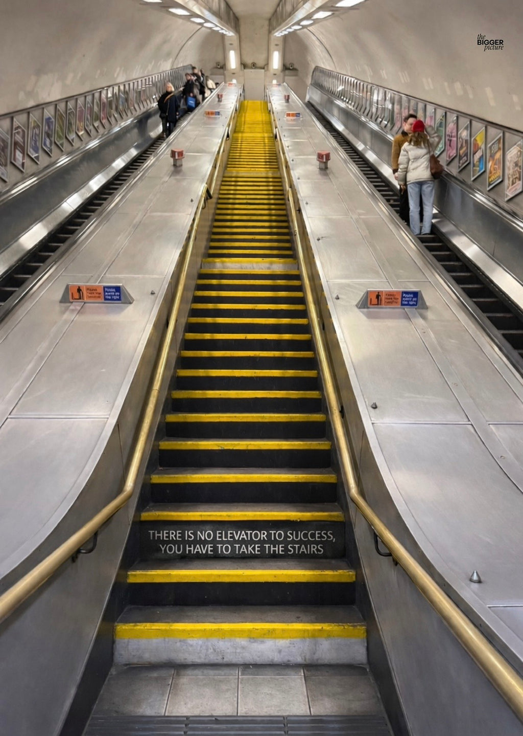 No elevator to success print