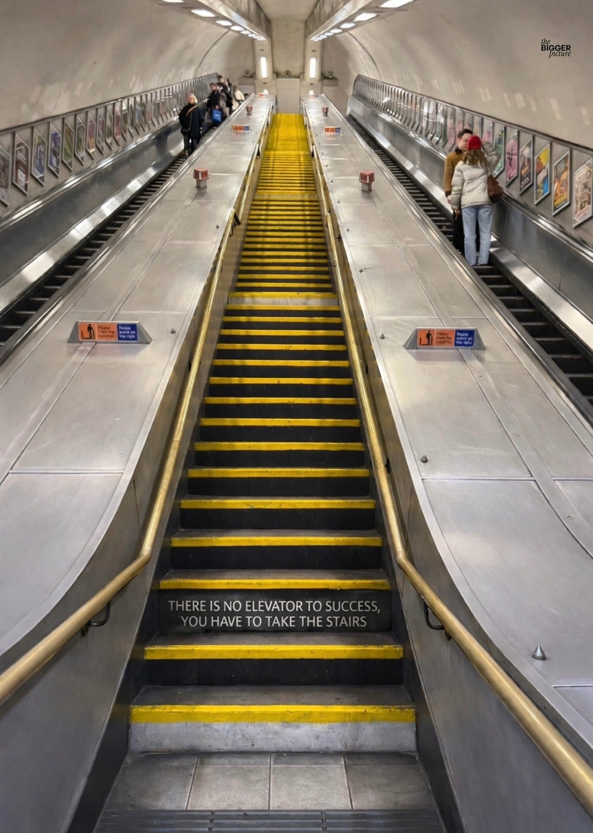 No elevator to success print