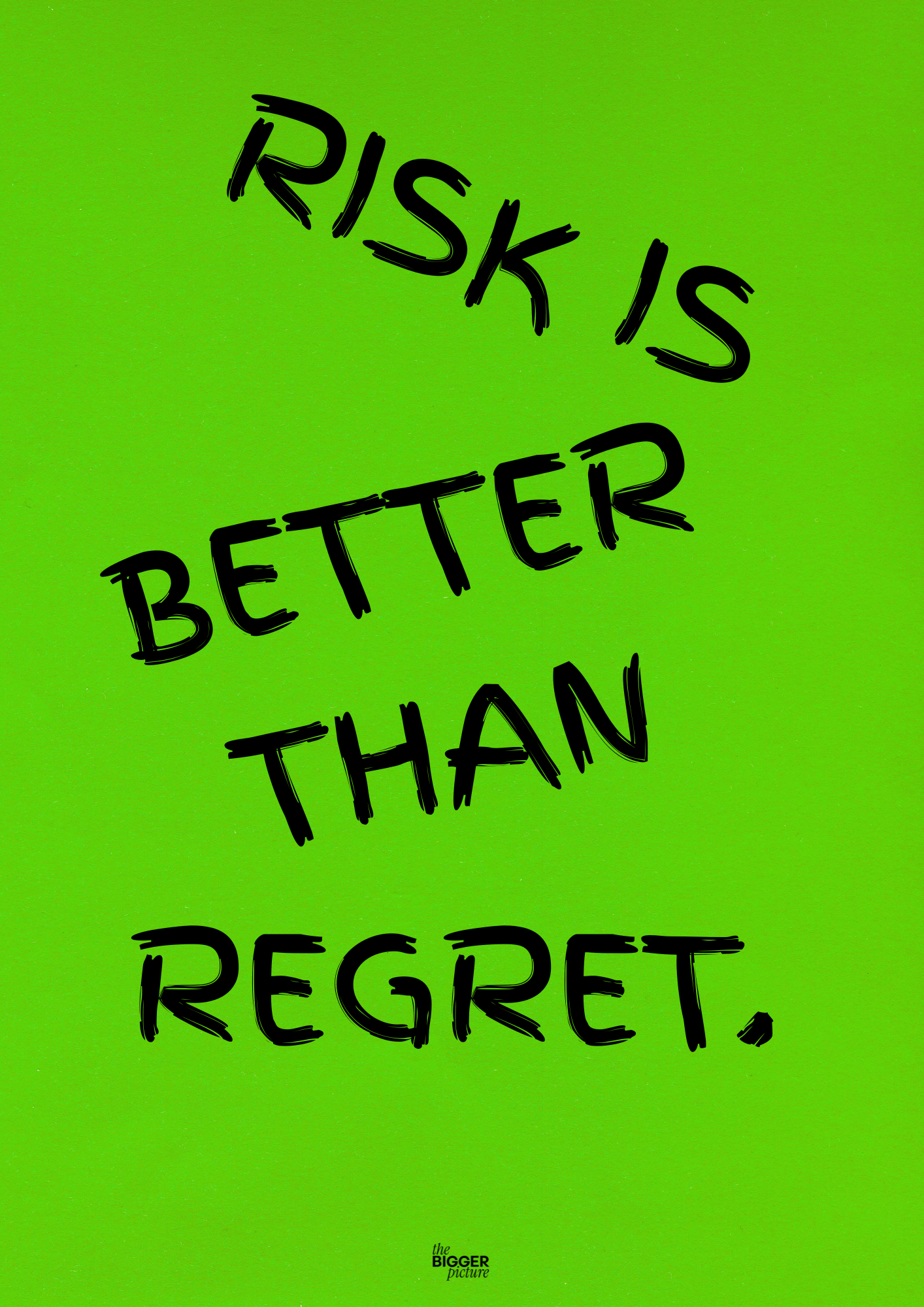 Green motivation print