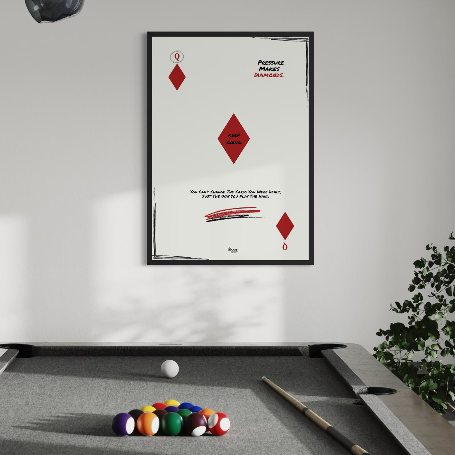 Pressure makes diamonds print